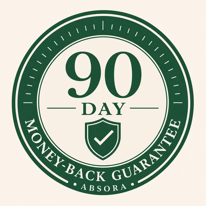 Absora 90-day money-back guarantee