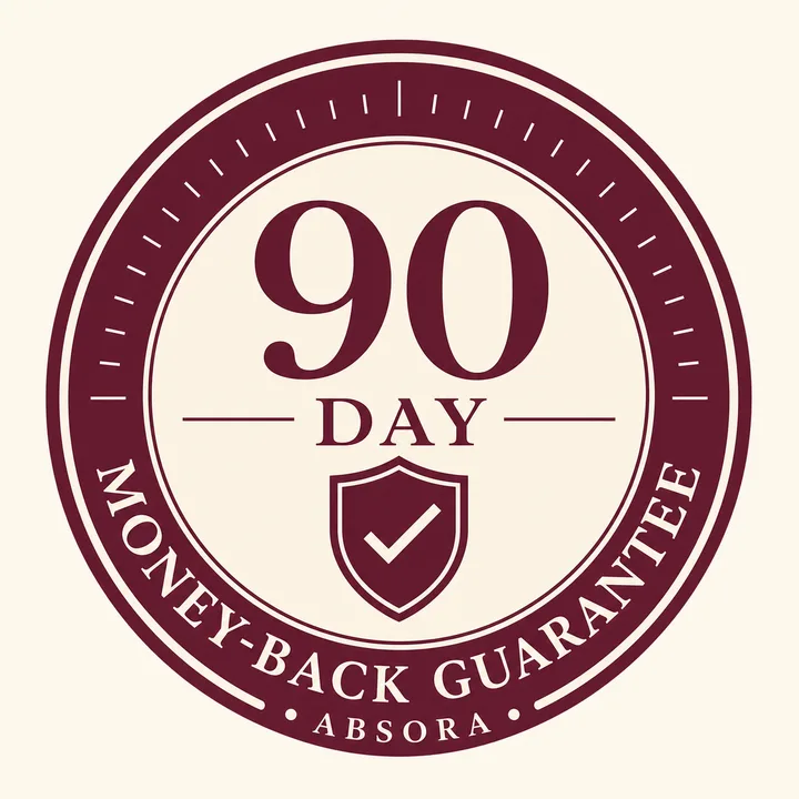 Absora 90-day money-back guarantee