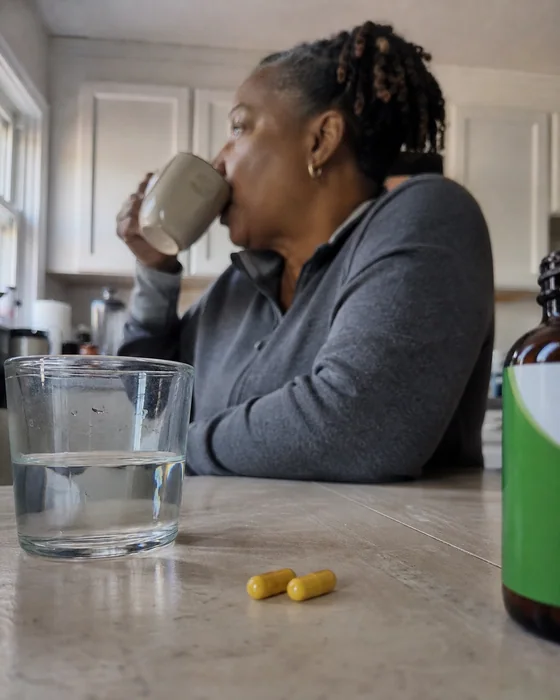 Woman having Citrus Bergamot with a morning drink